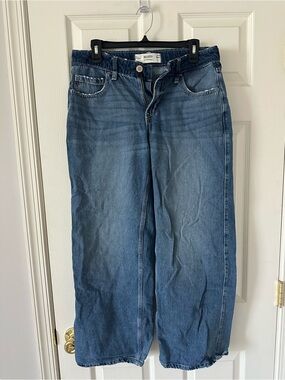 Hollister Women's Wide-Leg Flare Jeans in Blue Wash